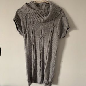 Cowl Neck Knit Tunic Sweater